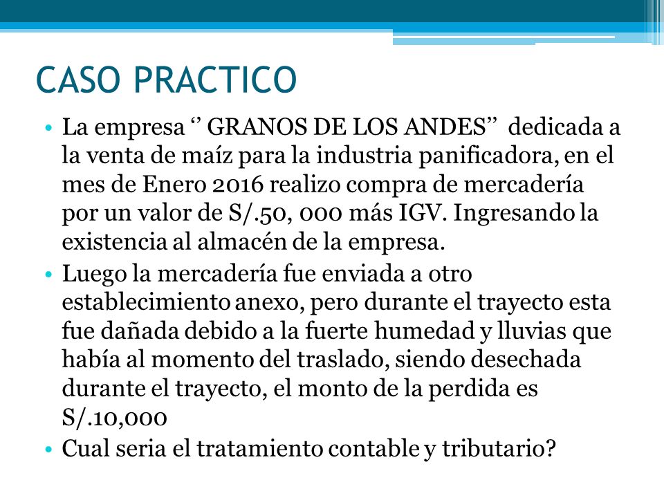 Caso Prctico Programa De Tratamiento Cognitivo | tratamiento contable y tributario ppt video online descargar Caso Prctico Programa De Tratamiento Cognitivo | tratamiento contable y tributario ppt video online descargar