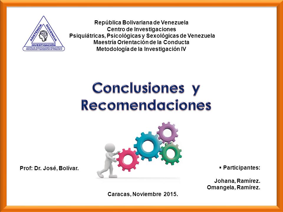 Conclusiones y Recomendaciones - ppt descargar Conclusiones y Recomendaciones - ppt descargar