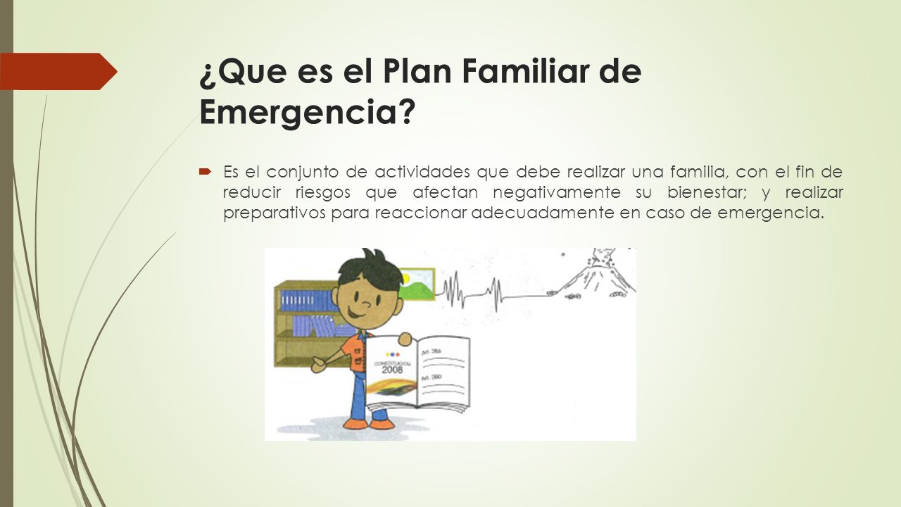 plan de emergencia familiar