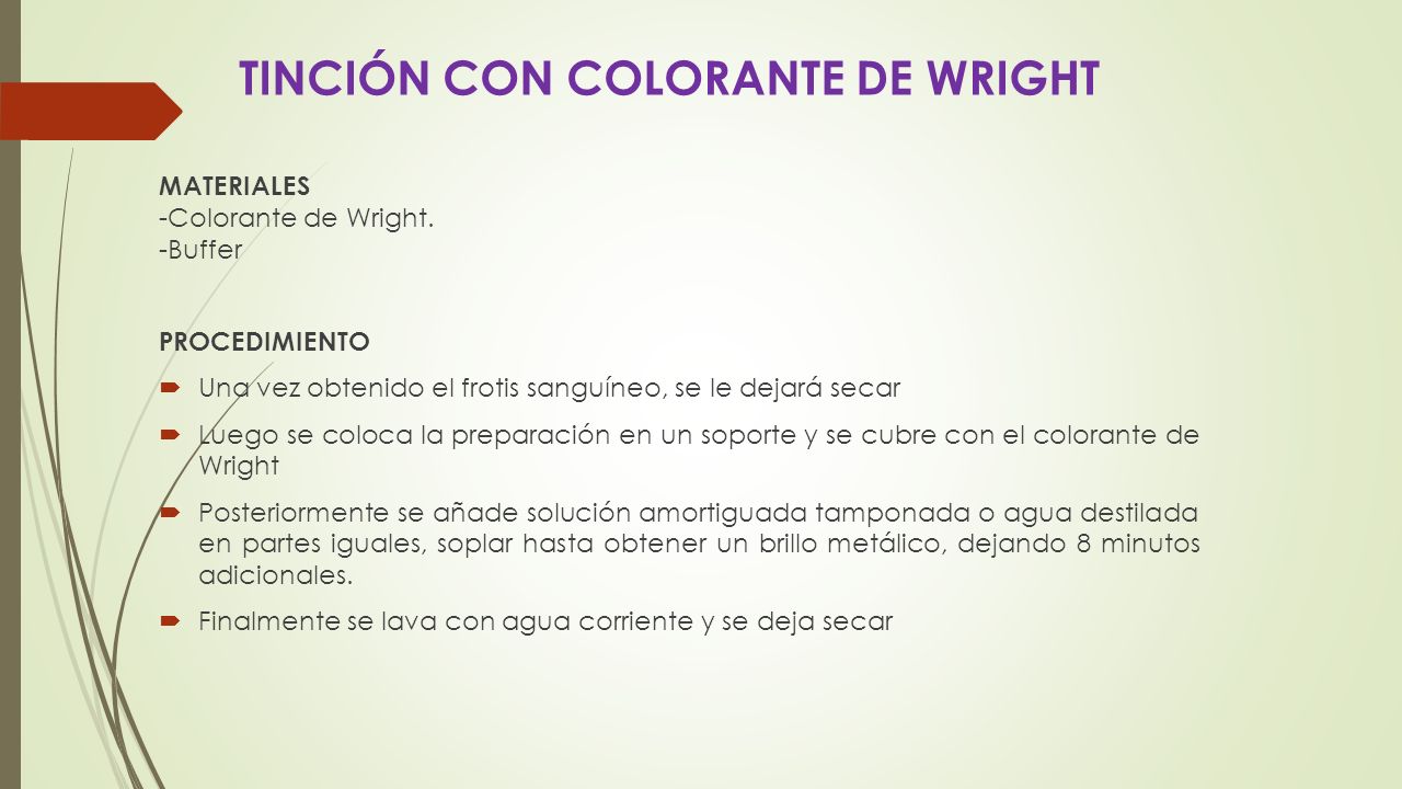 Que Contiene El Colorante De Wright L Que Contiene El Colorante De Wright L