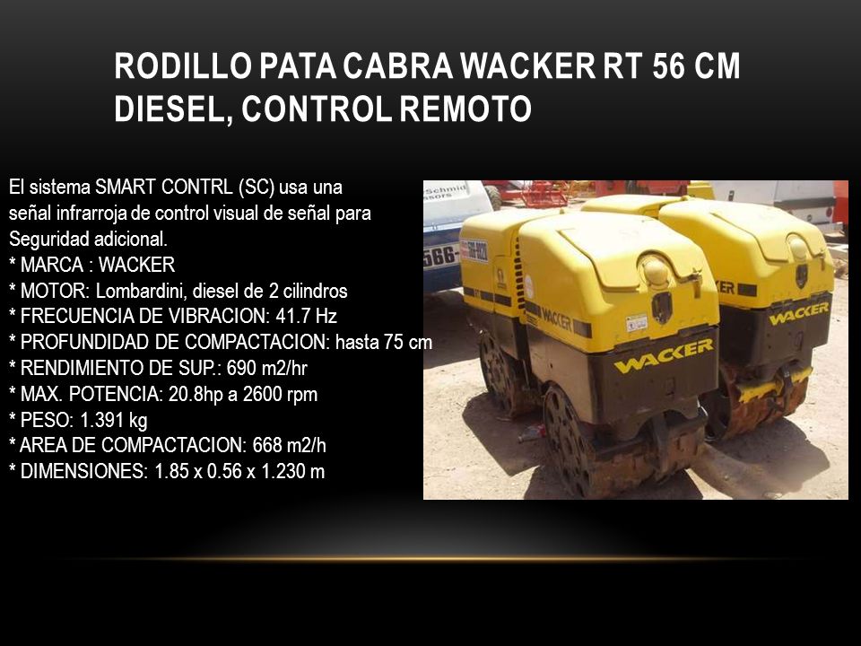 RODILLO COMPACTADOR PATA DE CABRA - ppt descargar