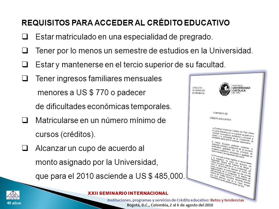 creditos para universidades colombia