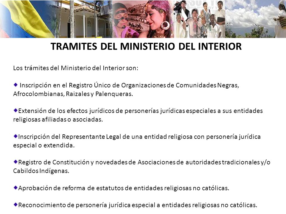 ministerio interior asociaciones ministerio del interior rep 250 blica de colombia ppt descargar ministerio interior asociaciones ministerio del interior rep 250 blica de colombia ppt descargar