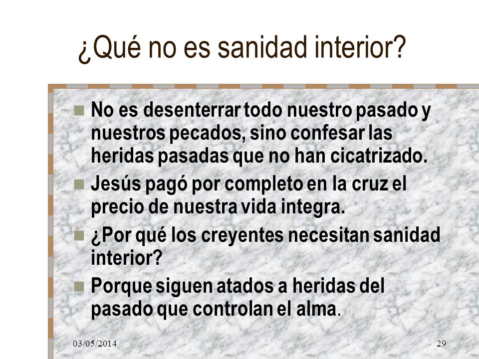 sanidad interior sanidad interior 29 03 ppt video online descargar sanidad interior sanidad interior 29 03 ppt video online descargar