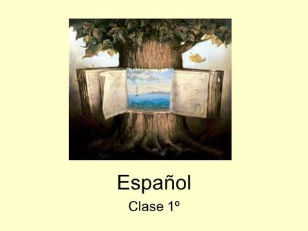 Español Clase 1º.