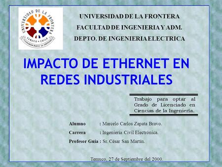 IMPACTO DE ETHERNET EN REDES INDUSTRIALES