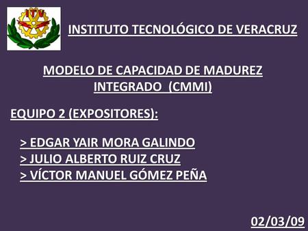 MODELO DE CAPACIDAD DE MADUREZ INTEGRADO (CMMI)
