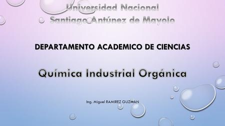 Química Industrial Orgánica