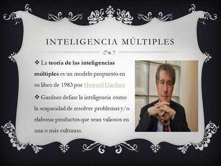 Inteligencia múltiples