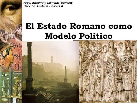 El Estado Romano como Modelo Político