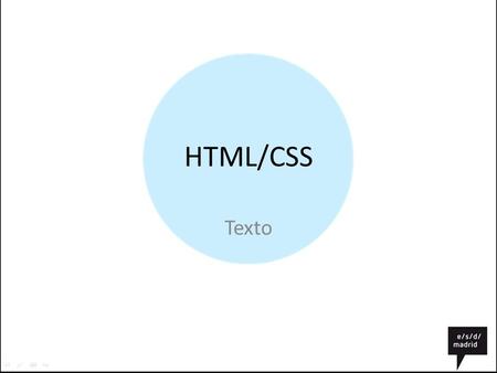 HTML/CSS Texto.