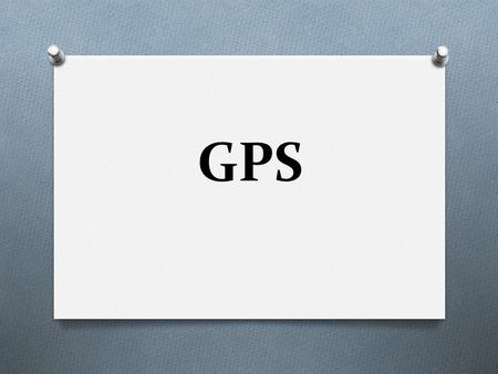 GPS.