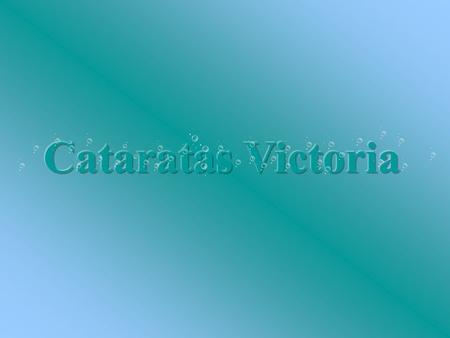 Cataratas Victoria.