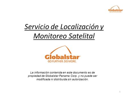 Servicio de Localización y Monitoreo Satelital