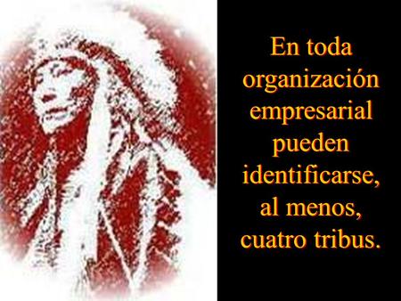 En toda organización empresarial pueden identificarse, al menos, cuatro tribus.