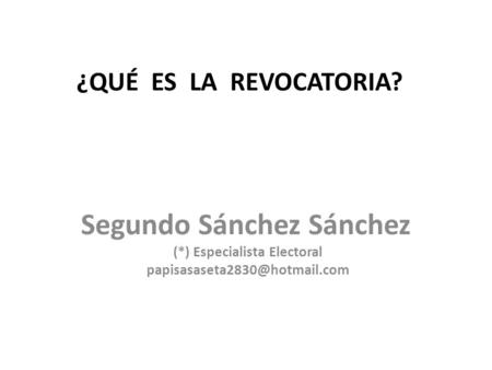 Segundo Sánchez Sánchez