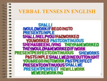 VERBAL TENSES IN ENGLISH