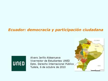 Ecuador: democracia y participación ciudadana