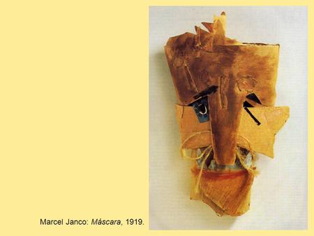 Marcel Janco: Máscara, 1919..