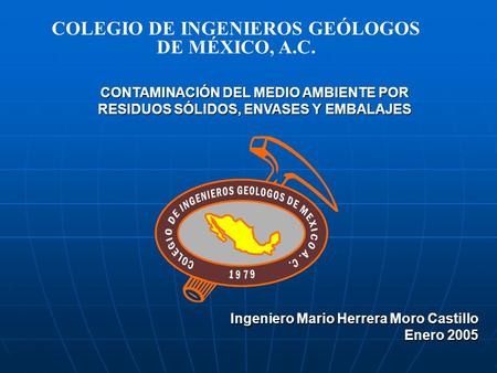 COLEGIO DE INGENIEROS GEÓLOGOS DE MÉXICO, A.C.
