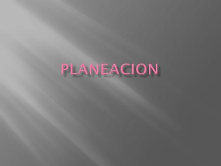 PLANEACION.