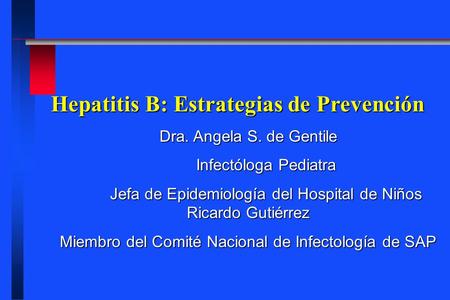 Hepatitis B: Estrategias de Prevención