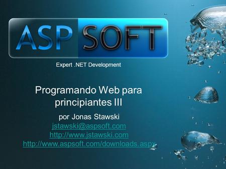 Expert.NET Development Programando Web para principiantes III por Jonas Stawski