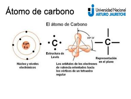 Átomo de carbono.
