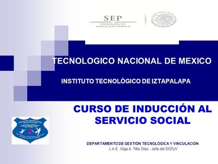 TECNOLOGICO NACIONAL DE MEXICO INSTITUTO TECNOLÓGICO DE IZTAPALAPA