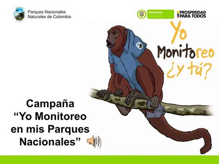 Campaña “Yo Monitoreo en mis Parques Nacionales”.