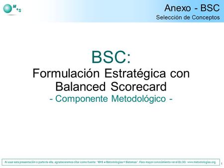 Anexo - BSC Selección de Conceptos