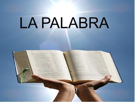 LA PALABRA. ¡NUESTRO PLAN DIOCESANO DE PASTORAL!