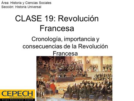 CLASE 19: Revolución Francesa