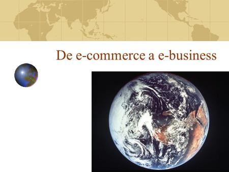 De e-commerce a e-business