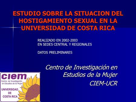 Centro de Investigación en Estudios de la Mujer CIEM-UCR
