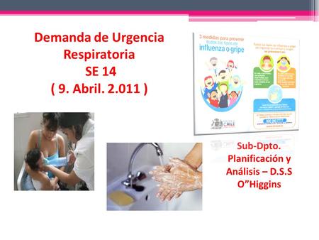 Demanda de Urgencia Respiratoria SE 14 ( 9. Abril. 2.011 ) Sub-Dpto. Planificación y Análisis – D.S.S O”Higgins.