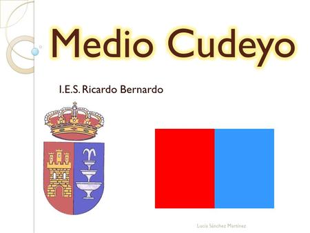 Medio Cudeyo I.E.S. Ricardo Bernardo Lucía Sánchez Martínez.