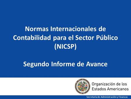 Normas Internacionales de Contabilidad para el Sector Público (NICSP)