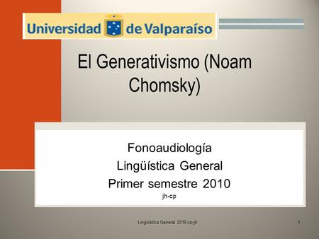 El Generativismo (Noam Chomsky)