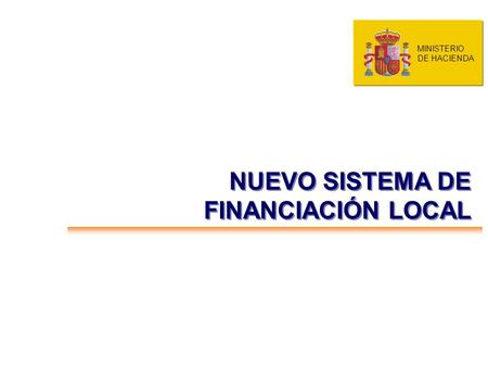 Sistema estable de Financiación Local