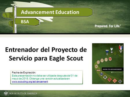 Entrenador del Proyecto de Servicio para Eagle Scout