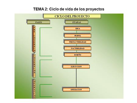 TEMA 2: Ciclo de vida de los proyectos