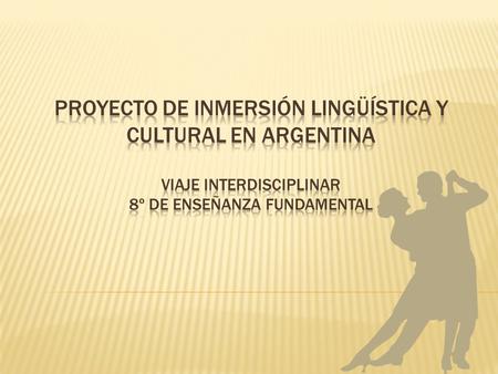  El proyecto que proponemos pretende asentar la competencia lingüística y cultural de los alumnos y colaborar en la inmersión lingüística que los alumnos.