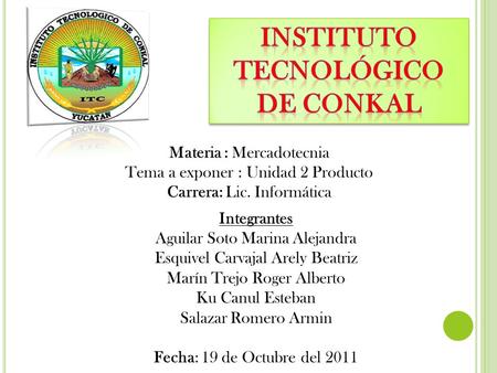 INSTITUTO TECNOLÓGICO DE CONKAL