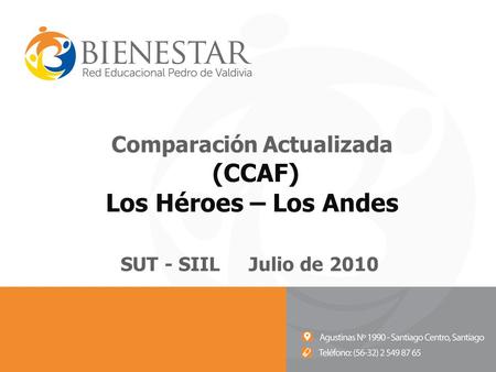 Comparación Actualizada (CCAF) Los Héroes – Los Andes
