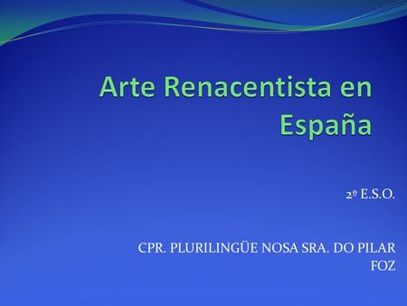 Arte Renacentista en España