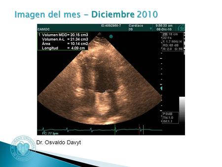 Imagen del mes - Diciembre 2010 Imagen del mes - Diciembre 2010 Dr. Osvaldo Davyt.