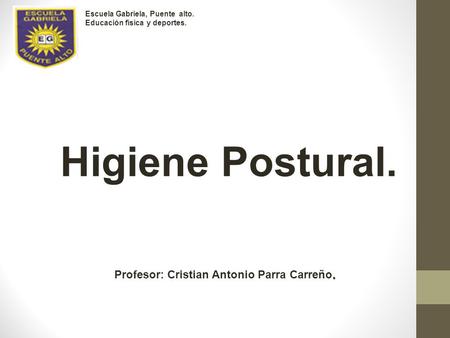 Profesor: Cristian Antonio Parra Carreño.