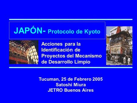 JAPÓN- Protocolo de Kyoto