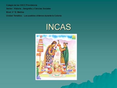 INCAS Colegio de los SSCC Providencia